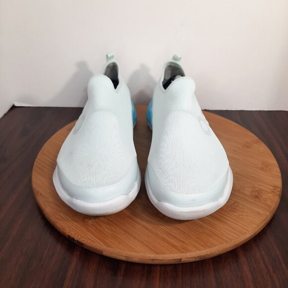 OOfos OOmg Sport Womens 11 Shoes Aqua Fade Mint Recovery Gym Workout Sneakers - Picture 2 of 10